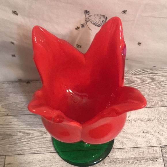 Vintage Alicja Art Glass Tulip 🌷 Vase - Picture 3 of 4